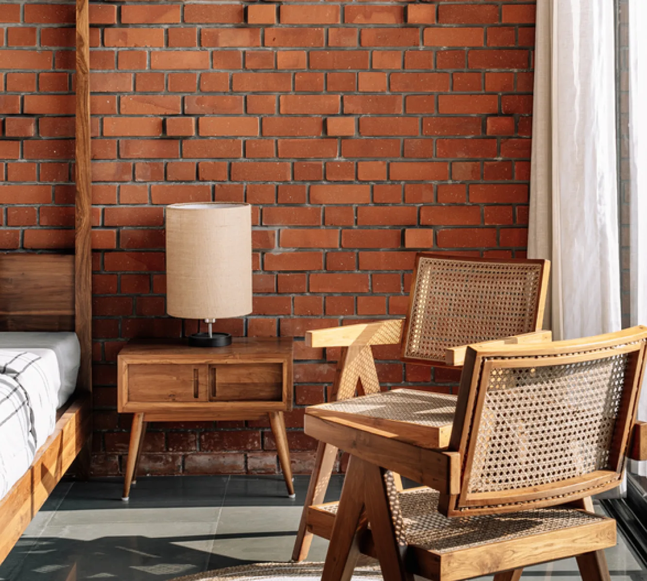 Brick facade cladding
